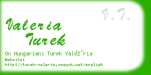 valeria turek business card